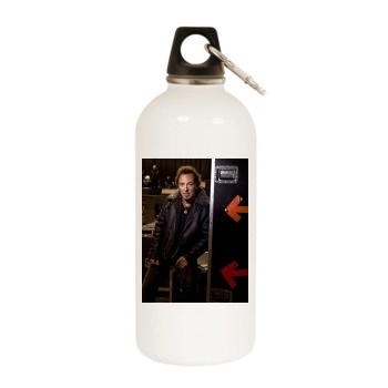 Bruce Springsteen White Water Bottle With Carabiner