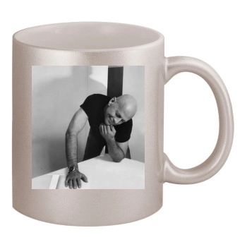 Bruce Willis 11oz Metallic Silver Mug