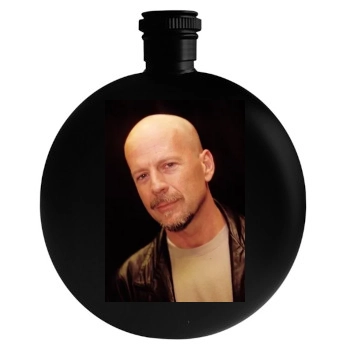 Bruce Willis Round Flask