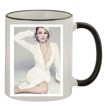 Cameron Diaz 11oz Colored Rim & Handle Mug