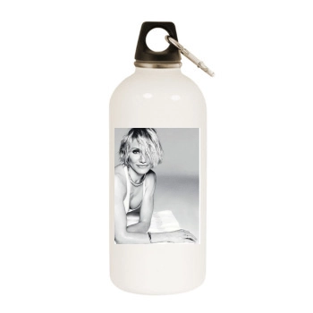 Cameron Diaz White Water Bottle With Carabiner