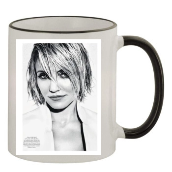 Cameron Diaz 11oz Colored Rim & Handle Mug