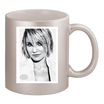 Cameron Diaz 11oz Metallic Silver Mug