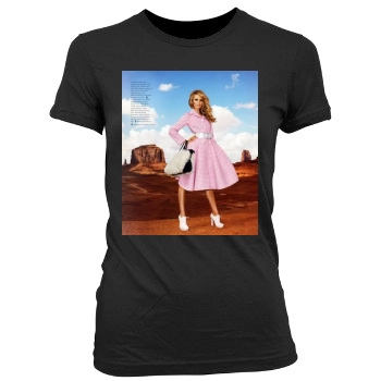 Candice Swanepoel Women's Junior Cut Crewneck T-Shirt