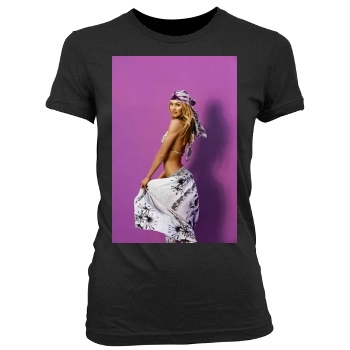 Candice Swanepoel Women's Junior Cut Crewneck T-Shirt