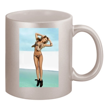 Candice Swanepoel 11oz Metallic Silver Mug