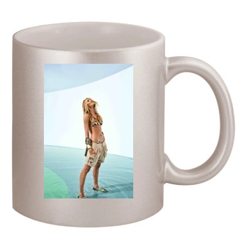 Candice Swanepoel 11oz Metallic Silver Mug