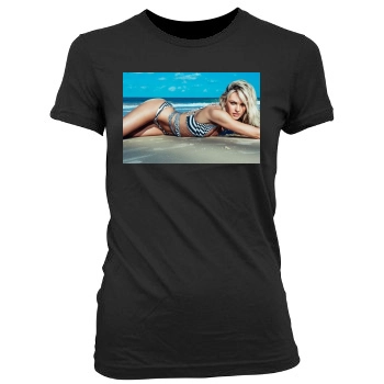 Candice Swanepoel Women's Junior Cut Crewneck T-Shirt