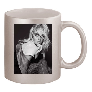 Candice Swanepoel 11oz Metallic Silver Mug