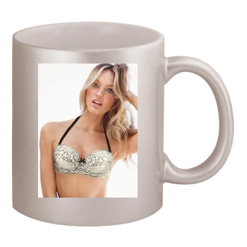 Candice Swanepoel 11oz Metallic Silver Mug