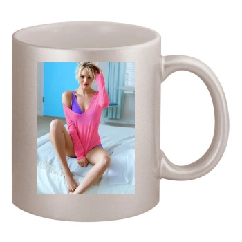 Candice Swanepoel 11oz Metallic Silver Mug