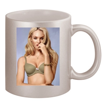 Candice Swanepoel 11oz Metallic Silver Mug