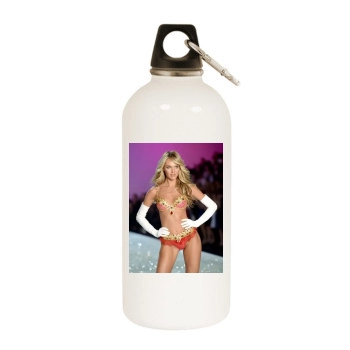 Candice Swanepoel White Water Bottle With Carabiner