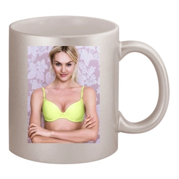 Candice Swanepoel 11oz Metallic Silver Mug