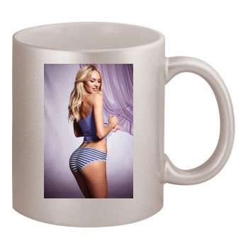 Candice Swanepoel 11oz Metallic Silver Mug