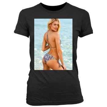 Candice Swanepoel Women's Junior Cut Crewneck T-Shirt