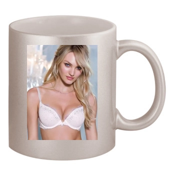 Candice Swanepoel 11oz Metallic Silver Mug