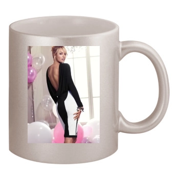 Candice Swanepoel 11oz Metallic Silver Mug