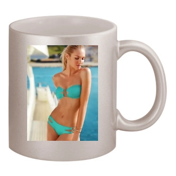 Candice Swanepoel 11oz Metallic Silver Mug