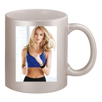 Candice Swanepoel 11oz Metallic Silver Mug