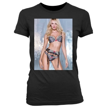 Candice Swanepoel Women's Junior Cut Crewneck T-Shirt