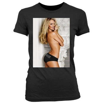 Candice Swanepoel Women's Junior Cut Crewneck T-Shirt