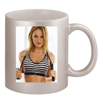 Candice Swanepoel 11oz Metallic Silver Mug