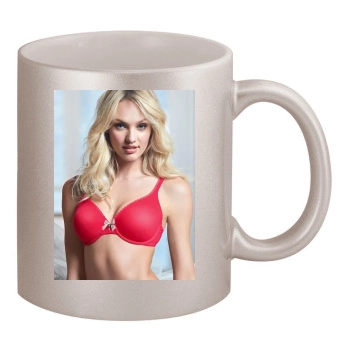 Candice Swanepoel 11oz Metallic Silver Mug