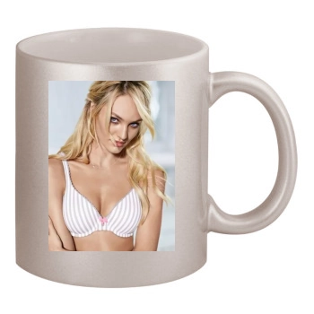 Candice Swanepoel 11oz Metallic Silver Mug