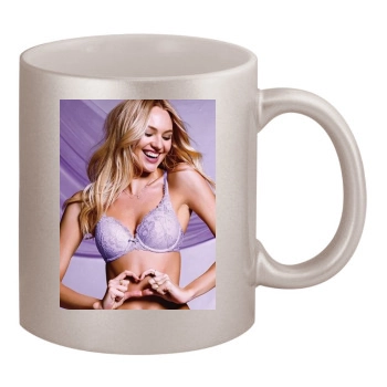 Candice Swanepoel 11oz Metallic Silver Mug