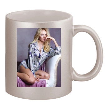 Candice Swanepoel 11oz Metallic Silver Mug