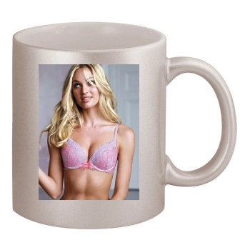 Candice Swanepoel 11oz Metallic Silver Mug