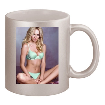 Candice Swanepoel 11oz Metallic Silver Mug