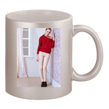 Candice Swanepoel 11oz Metallic Silver Mug