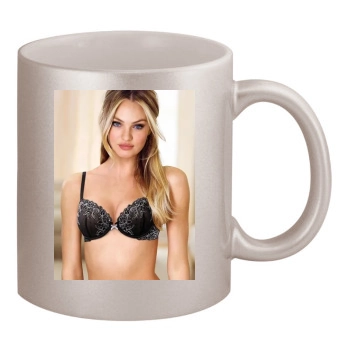 Candice Swanepoel 11oz Metallic Silver Mug