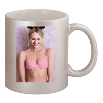 Candice Swanepoel 11oz Metallic Silver Mug