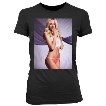 Candice Swanepoel Women's Junior Cut Crewneck T-Shirt