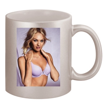 Candice Swanepoel 11oz Metallic Silver Mug