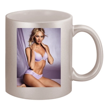 Candice Swanepoel 11oz Metallic Silver Mug