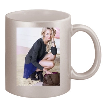 Candice Swanepoel 11oz Metallic Silver Mug