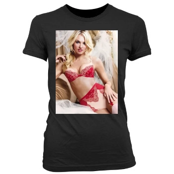 Candice Swanepoel Women's Junior Cut Crewneck T-Shirt