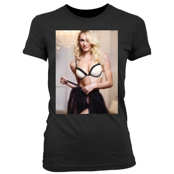 Candice Swanepoel Women's Junior Cut Crewneck T-Shirt