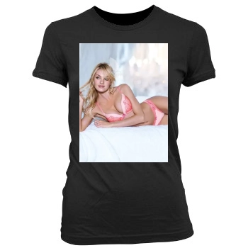 Candice Swanepoel Women's Junior Cut Crewneck T-Shirt