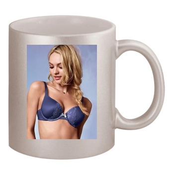 Candice Swanepoel 11oz Metallic Silver Mug