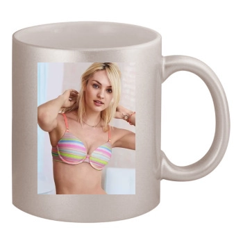 Candice Swanepoel 11oz Metallic Silver Mug