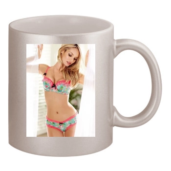 Candice Swanepoel 11oz Metallic Silver Mug