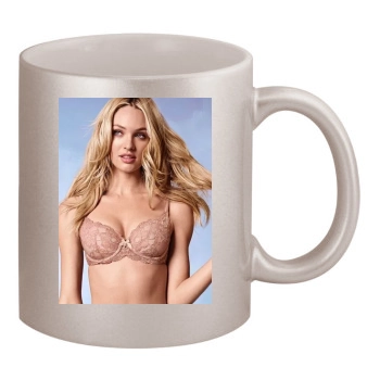 Candice Swanepoel 11oz Metallic Silver Mug