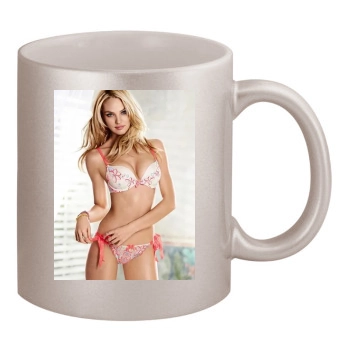 Candice Swanepoel 11oz Metallic Silver Mug