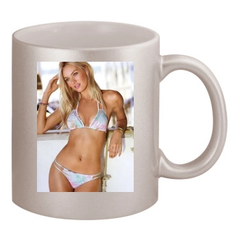 Candice Swanepoel 11oz Metallic Silver Mug