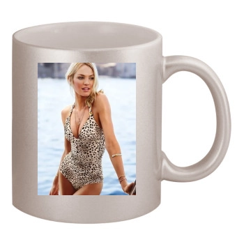 Candice Swanepoel 11oz Metallic Silver Mug